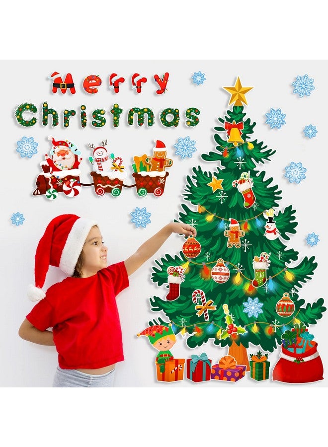 Konsait Christmas Bulletin Board Decorations, 56Pcs Christmas Classroom Bulletin Board Decorations, Christmas Tree Bulletin Board Decor Christmas Cutouts For Classroom Home Office Wall - Image 4