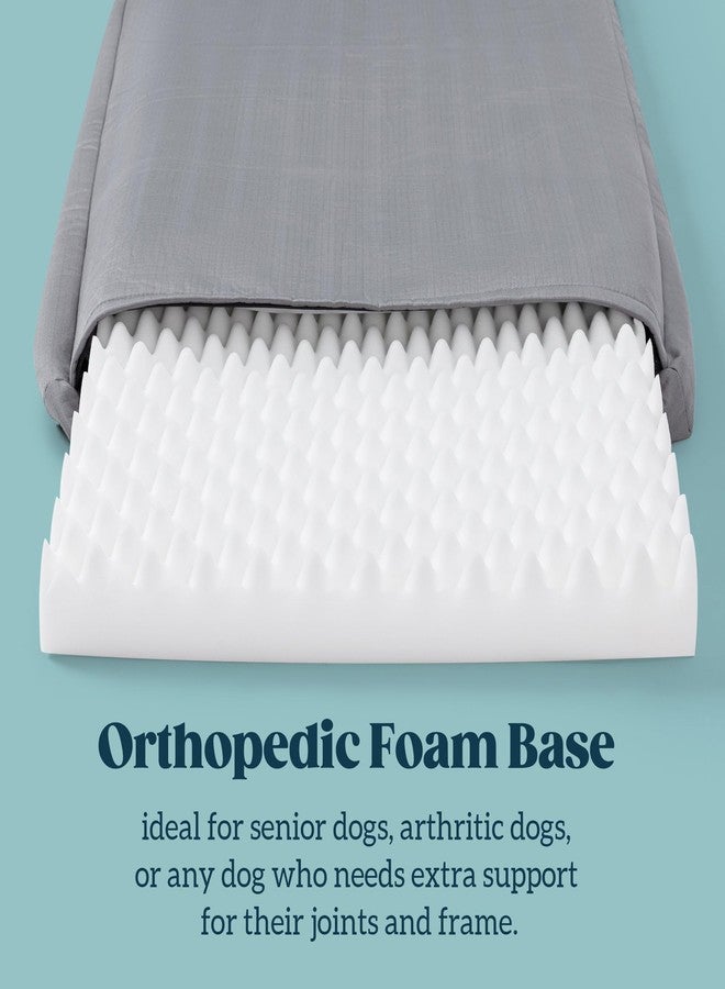 PELZIN Cybarmour Chew Proof Dog Bed - Orthopedic Indestructible Dog Crate Pad - Outdoor Waterproof Kennel Mat for Aggressive Chewers - Medium Breeds & Fits 30-Inch Crate - 29"x18", Limestone - Image 2