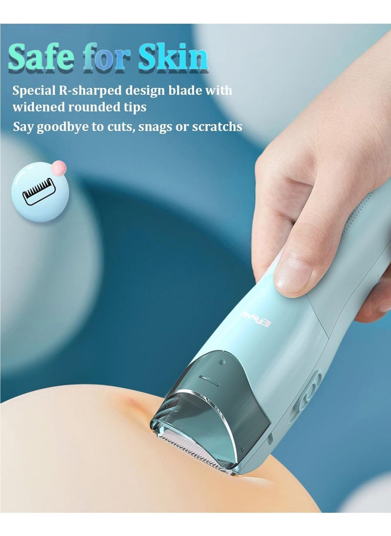 ENSSU - ENSSU Vacuum Hair Clippers for Kids, Rechargeable Vacuum Hair Cutter with 2 Modes for Children/Infant, Waterproof Baby Hair Clippers Trimmers - Image 1