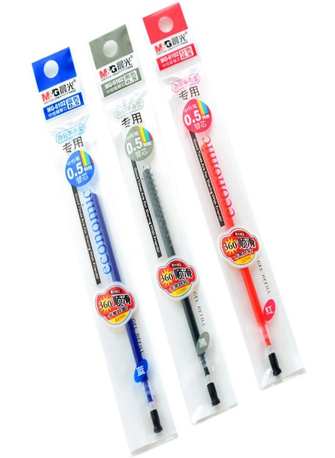 Gullor 20 PCS Chen Guang MG-6102 0.5mm Gel Pen Refills - Black - Image 3