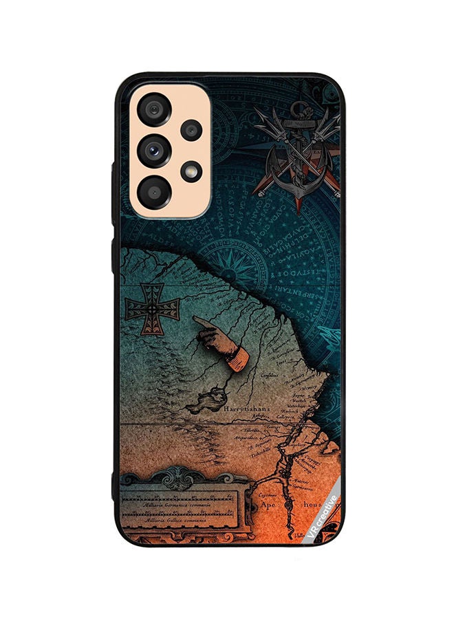 VR CREATIVE Protective Case Cover For Samsung Galaxy A33 5G Compas Design Multicolour - Image 1