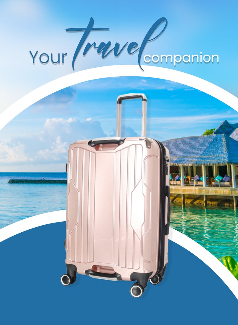 ستارجولد طقم حقائب سفر بعجلات من 3 قطع TPC عجلات جانبية صلبة مع قفل TSA - Image 5