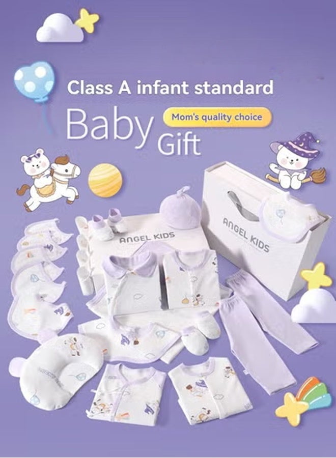 25PCS Newborn Baby Gifts Set, Newborn Layette Gift Set, Baby Clothes Accessories Set for Boys and Girls, Premium Cotton. - Image 1
