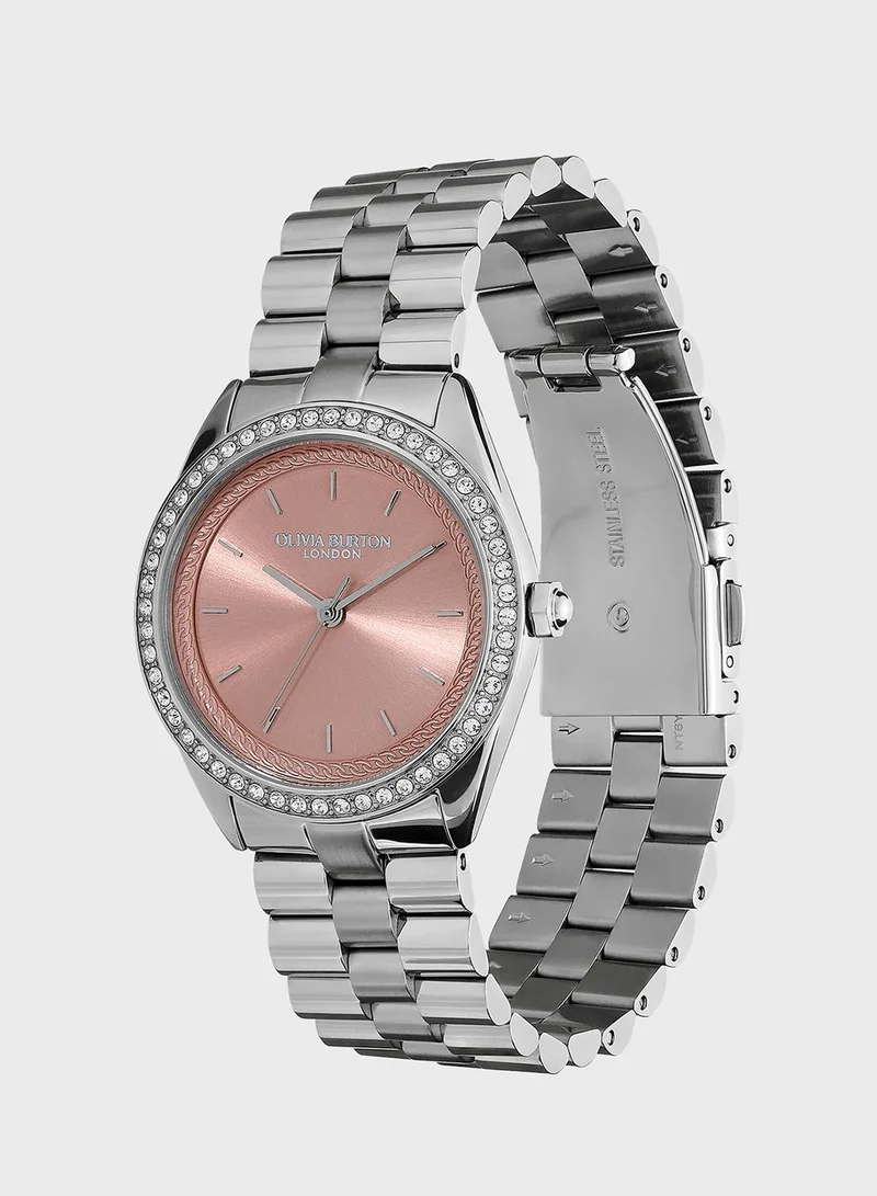 OLIVIA BURTON Steel Strap Analog Watch