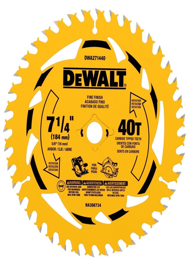DEWALT 7-1/4 in. 40T Circular Saw Blade (DWA271440) - Image 1