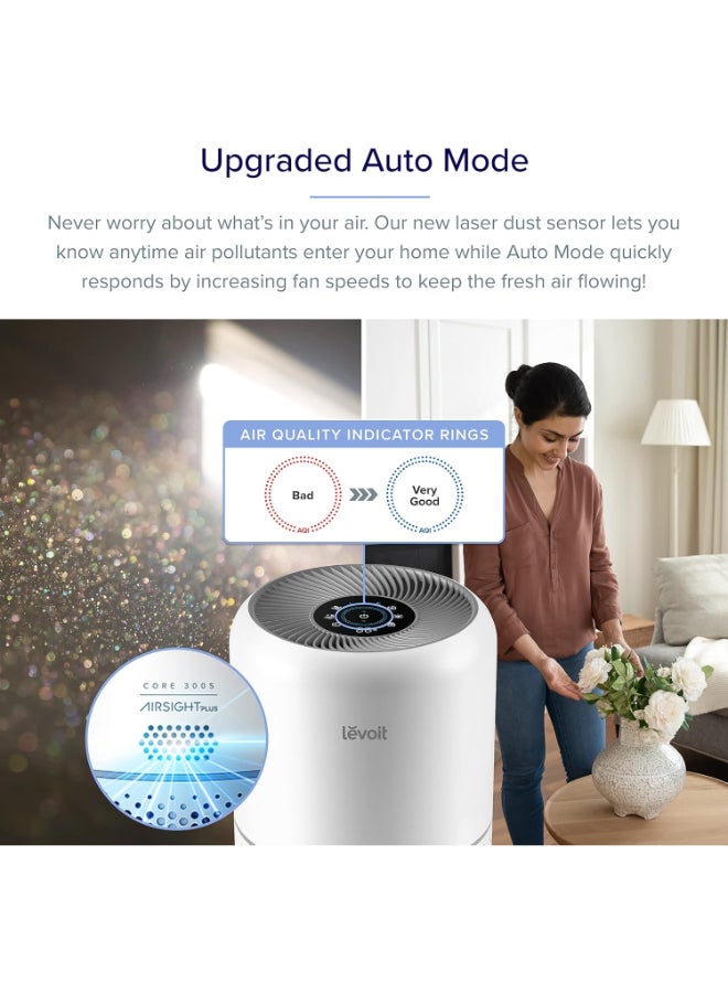 Levoit Core 300S Smart WiFi Air Purifier Effective Range 50 ㎡ PM2.5 Dust Sensor Air Quality Core-300S White - Image 4