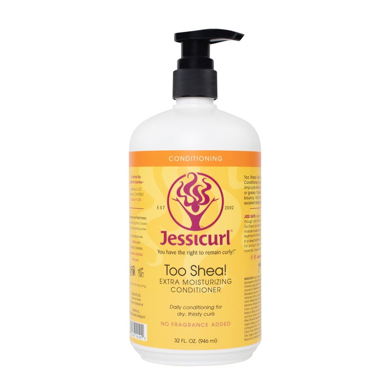 Jessicurl, Too Shea! Extra Moisturizing Conditioner for Curly Hair, Island Fantasy, 32 Fl oz. Leave in Conditioner for Dry Hair, Anti Frizz Hair Products - Image 1
