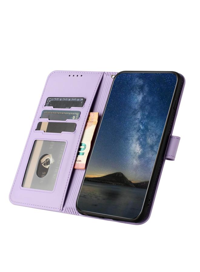 جرين تايجر جراب لهاتف Google Pixel 7، مصنوع من الجلد المنقوش بنقشة زهرة الداتورة - Image 3