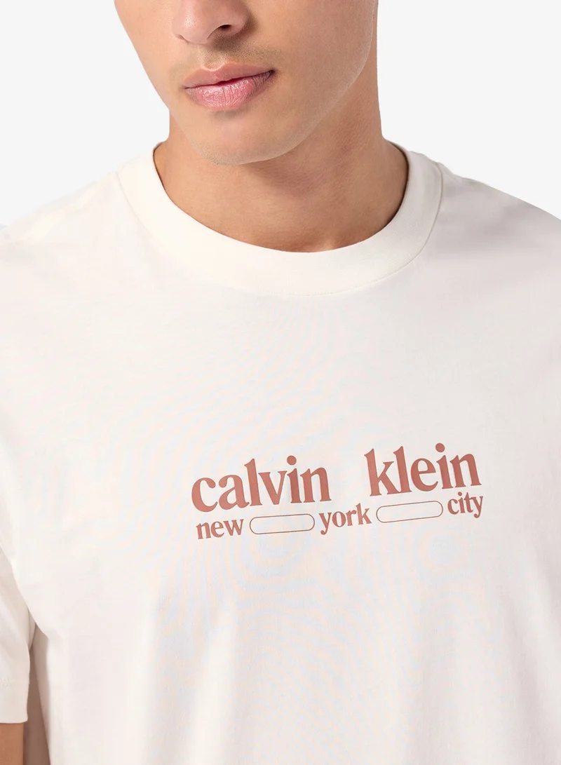 Calvin Klein Jeans  Graphic Short Sleeve 30S T-Shirt for Men | Best Price UAE
