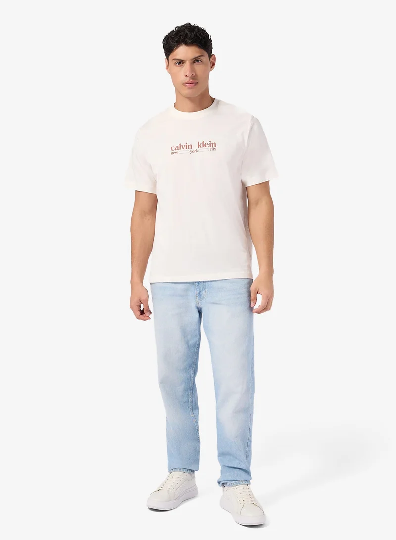 Calvin Klein Jeans  Graphic Short Sleeve 30S T-Shirt for Men | Best Price UAE
