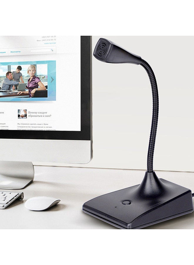 Generic - USB Conference Computer Microphone Desktop Wired 360°Omnidirectional Condense Mic Plug & Play Gooseneck for Computer PC Laptop Office Online Meeting Recording Games Video Music Singing Skype - Image 1