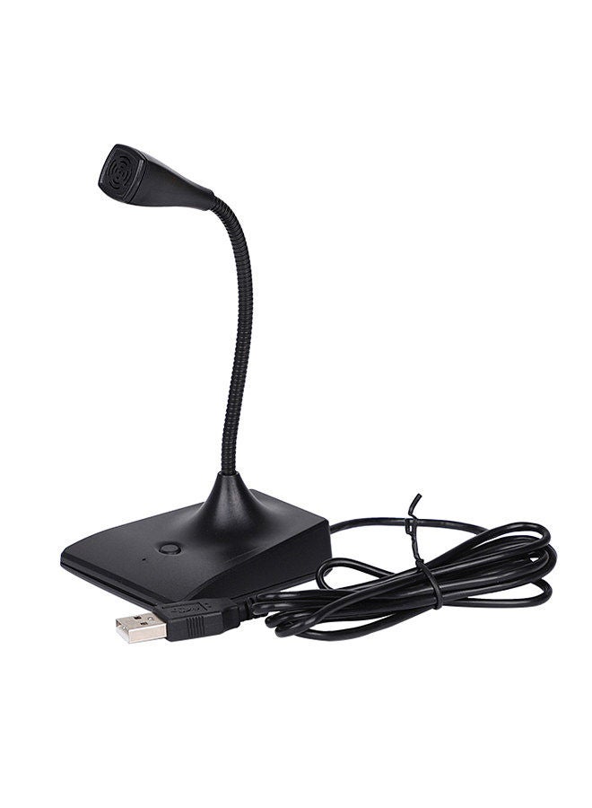 Generic - USB Conference Computer Microphone Desktop Wired 360°Omnidirectional Condense Mic Plug & Play Gooseneck for Computer PC Laptop Office Online Meeting Recording Games Video Music Singing Skype - Image 1