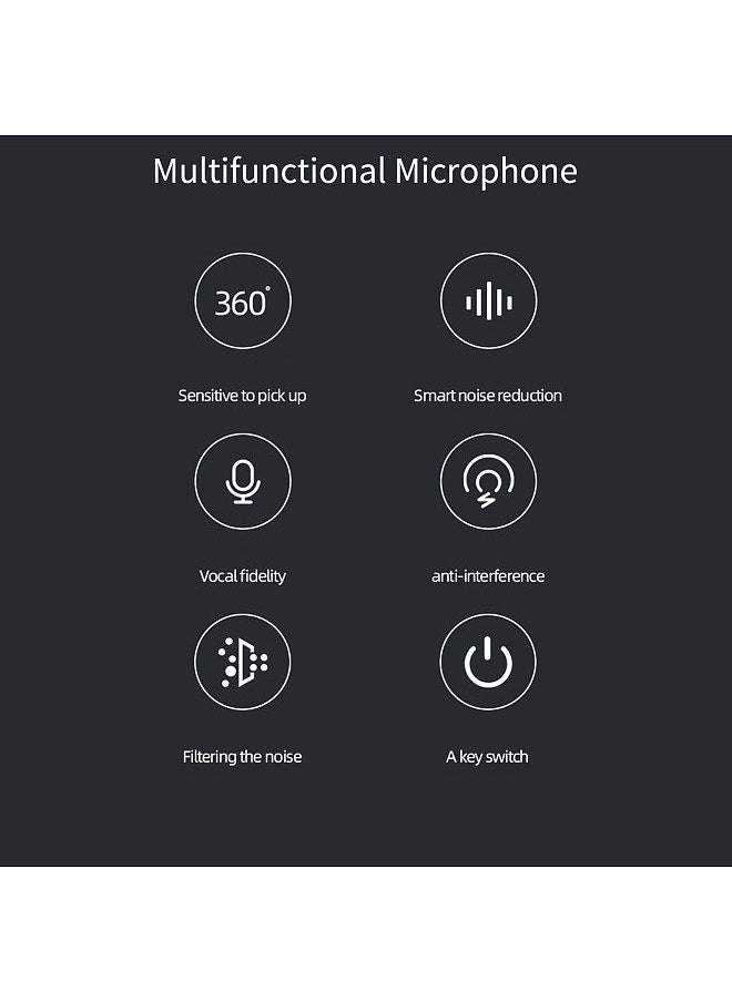 Generic - USB Conference Computer Microphone Desktop Wired 360°Omnidirectional Condense Mic Plug & Play Gooseneck for Computer PC Laptop Office Online Meeting Recording Games Video Music Singing Skype - Image 1