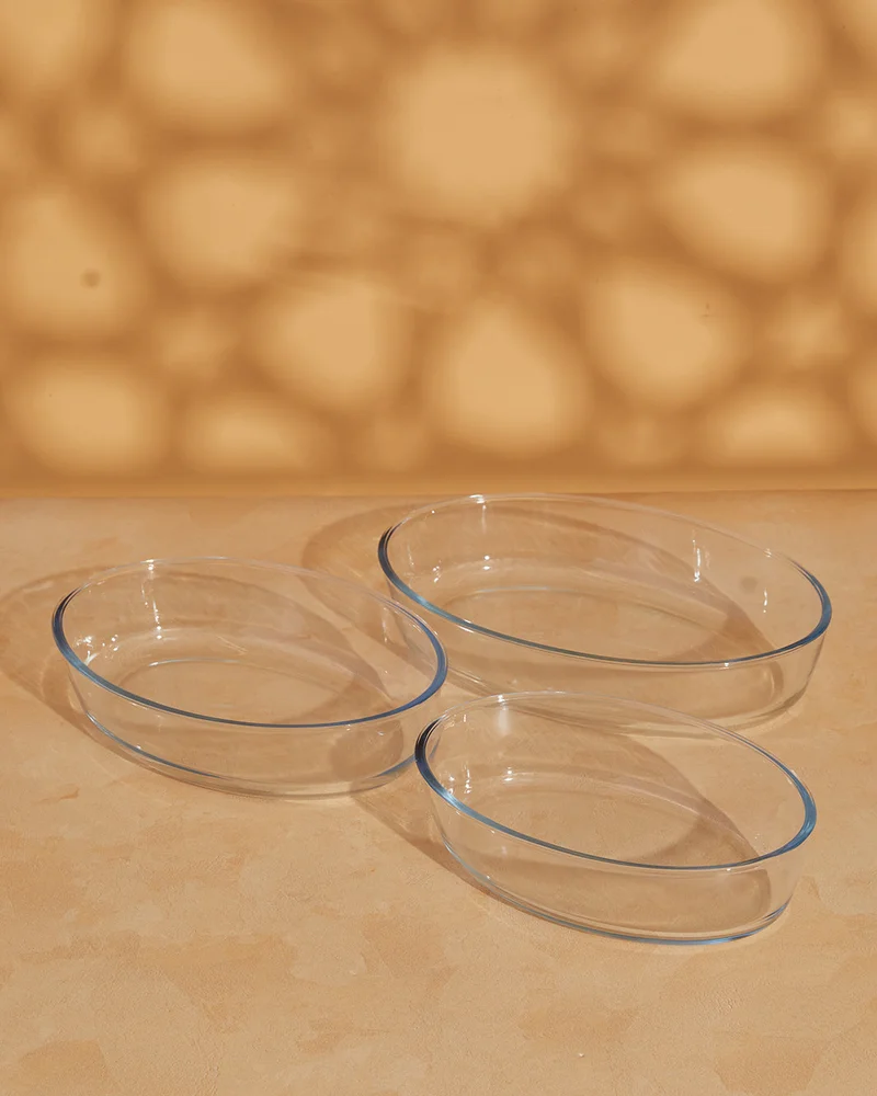 REDTAG Clear Round Baking Pan 3 Piece Set