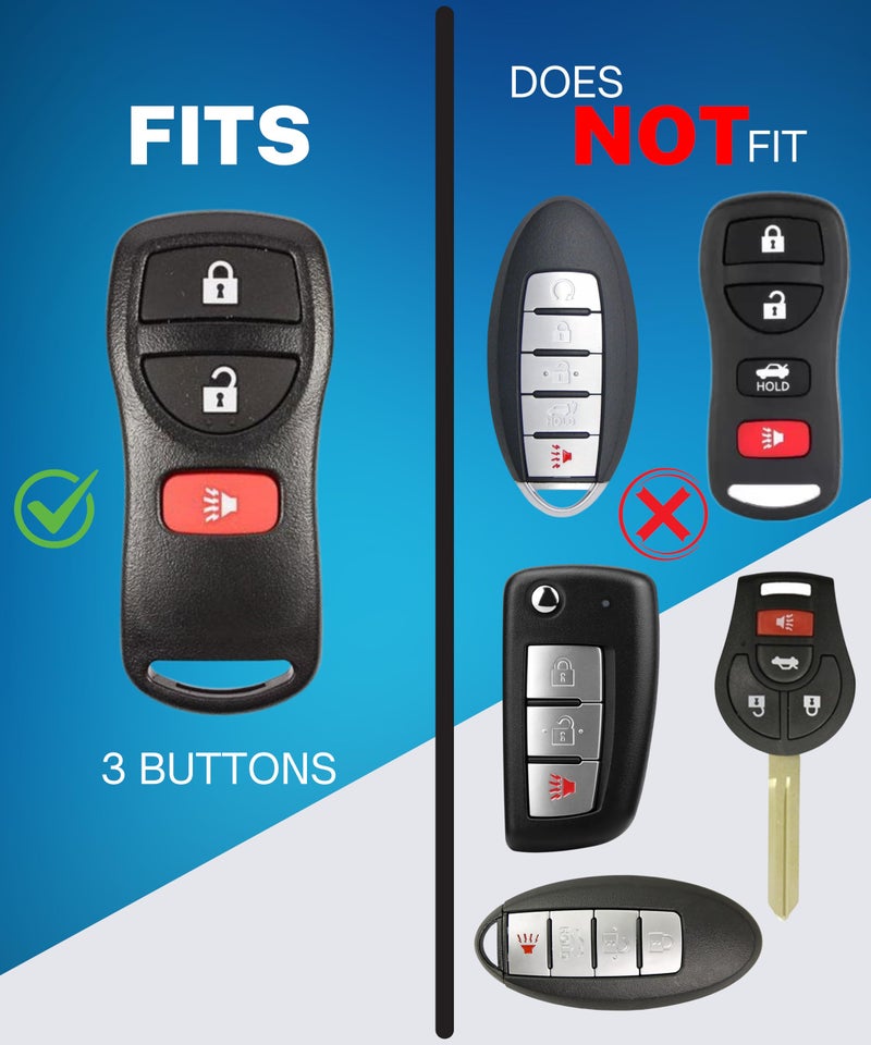 Dubbs Hardware for Nissan & Infiniti Key Fob Shell Replacement with Built-in Bottle Opener - Rugged Protective Case for Altima, 350Z, Maxima, Frontier, Pathfinder, Armada (2003-2020) - Enhanced Durability & Style - Image 3