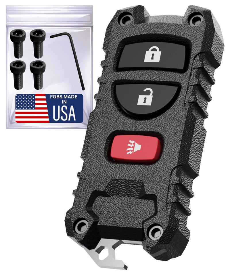 Dubbs Hardware for Nissan & Infiniti Key Fob Shell Replacement with Built-in Bottle Opener - Rugged Protective Case for Altima, 350Z, Maxima, Frontier, Pathfinder, Armada (2003-2020) - Enhanced Durability & Style - Image 1