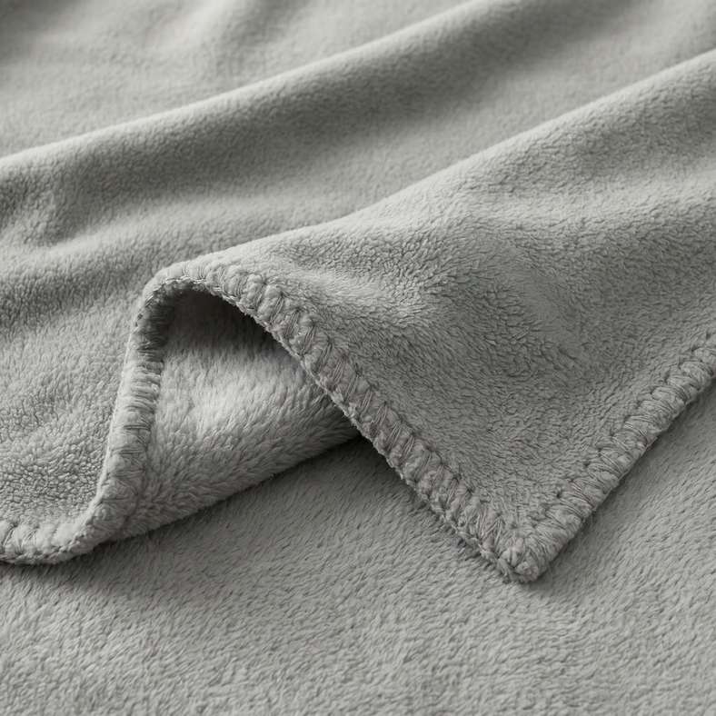 Pan Home Sorine Polar Fleece Blanket 120x150cm - Grey - 125AIC9904817 - Image 2