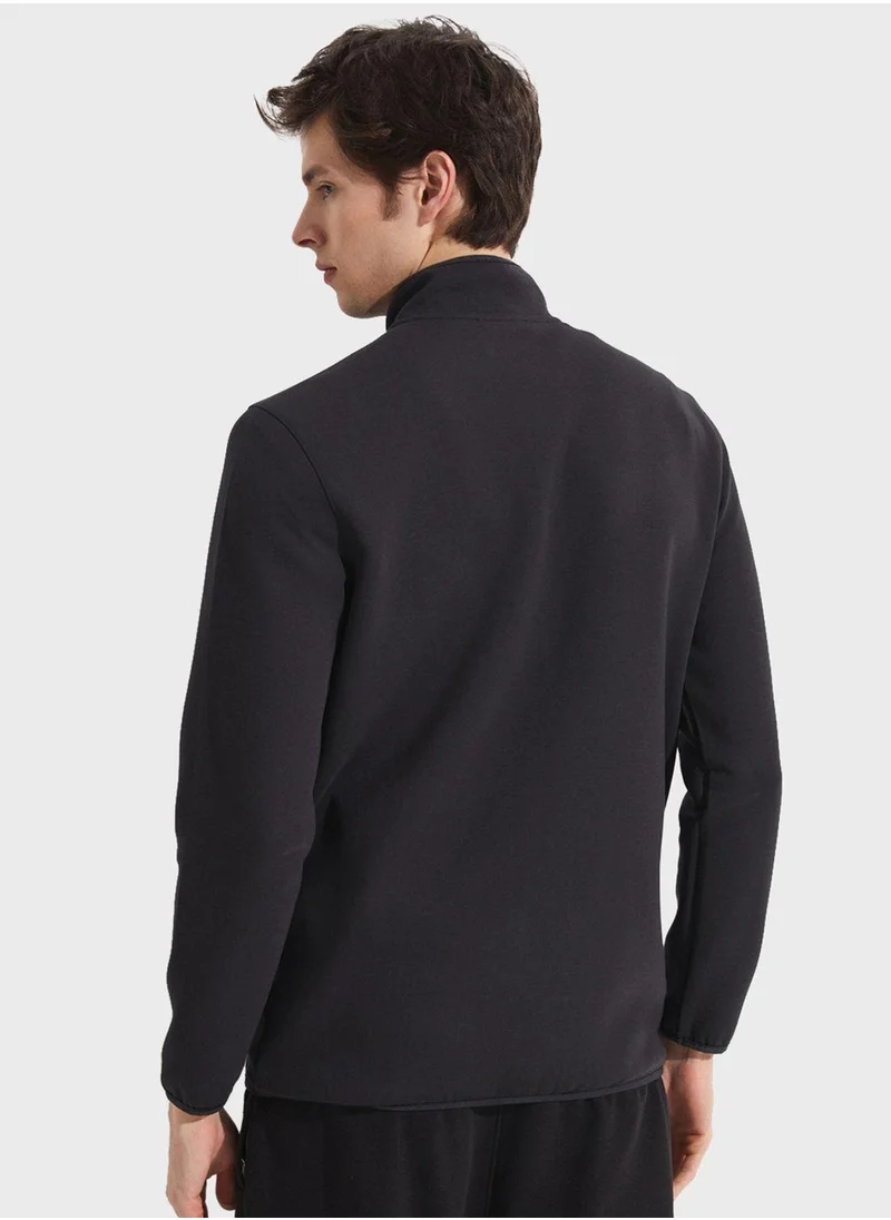 JUNE Essentail Full Zipper Sweatshirt