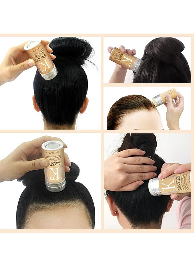 IKT Shiyalan Hair Wax Stick, Wax Stick for Hair, Slick Stick for Hair Non-greasy Styling Hair Pomade Stick, Strong Hold Makes Hair Look Neat and Tidy - 3×75g - Image 5