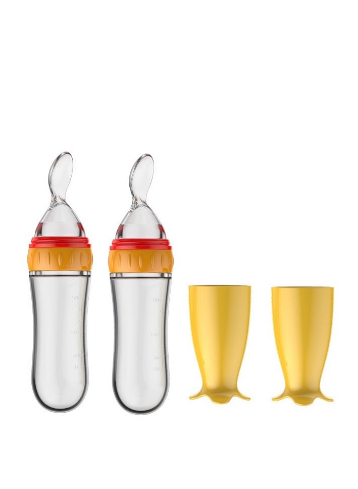 Baby Spoons 2Pcs, DDMA Baby Food Dispensing Spoon,Baby Food Feeder,Baby Food Dispensing Spoon  for Infant Dispensing and Feeding - Image 1