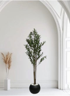 Fruitful olive tree with a large gray pot, with an attractive design, make your home more elegant, 180 cm - pzsku/Z0493B204EFD0AA3BF215Z/45/_/1740501749/2a759048-eee6-4009-98af-7736efdeed78