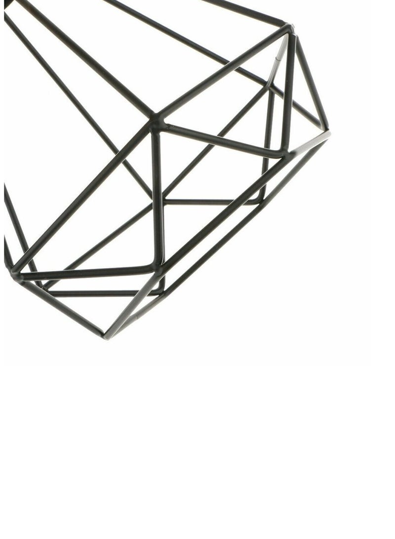 El Rawda Lighting Diamond fit pendant light - | modern decorative LED E27 pendant light ceiling lamp hanging | suitable for any room | | Color: Black | Size: 70x22x22 cm  - Image 3