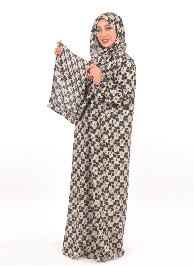ARTLOOK - Women's abaya with hijab - comfortable viscose material and distinctive design - Image 1