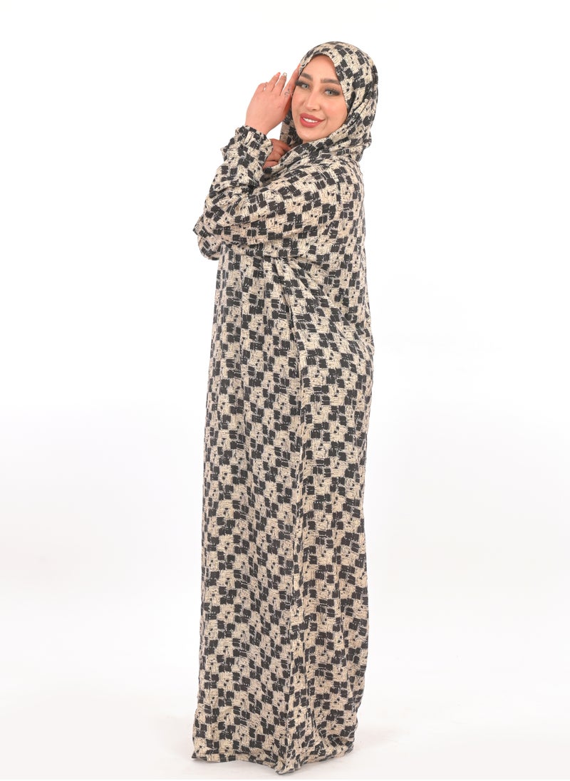 ARTLOOK - Women's abaya with hijab - comfortable viscose material and distinctive design - Image 1