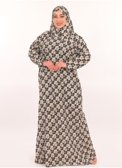 Women's abaya with hijab - comfortable viscose material and distinctive design