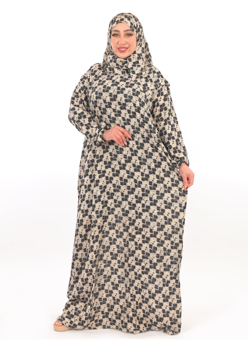 ARTLOOK - Women's abaya with hijab - comfortable viscose material and distinctive design - Image 1
