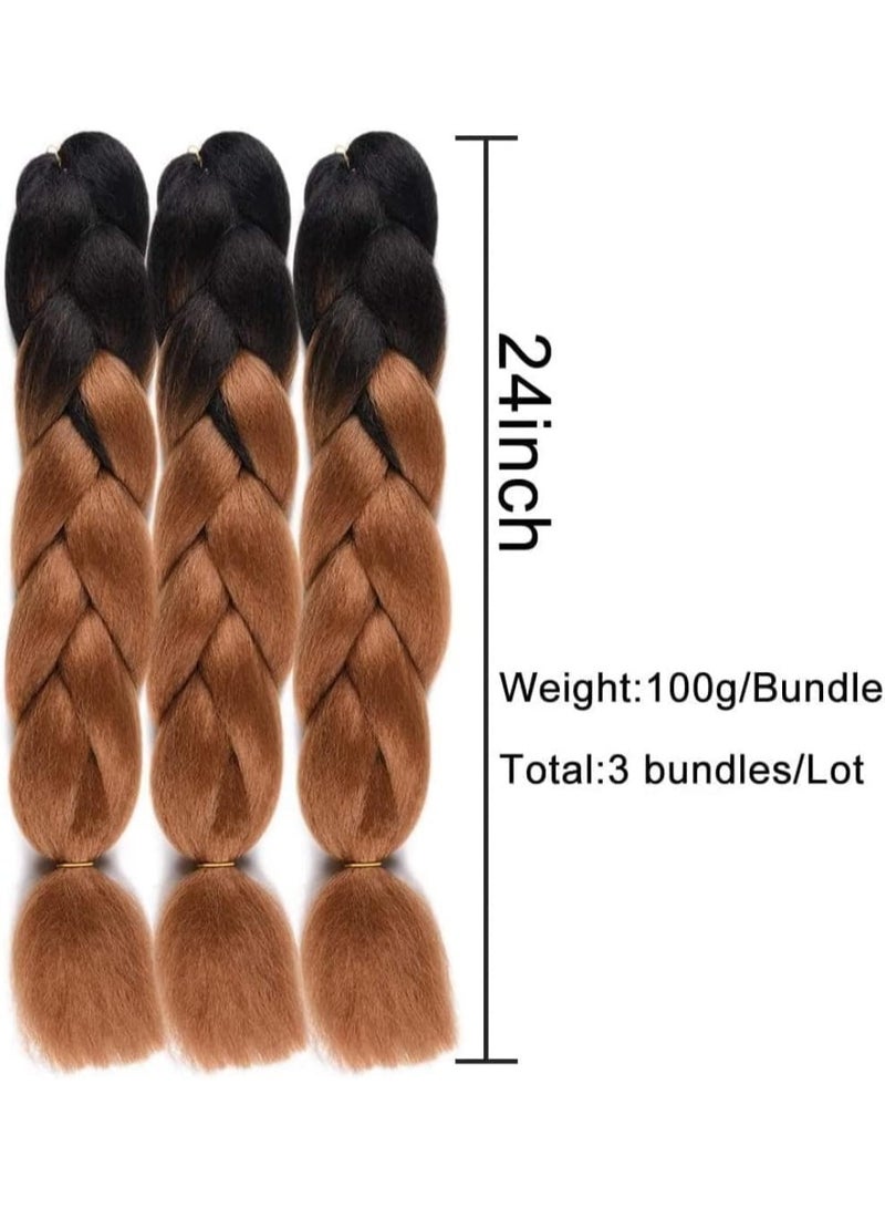 Estelle African braids Hair Extension,Crochet Braiding Hair Extensions Synthetic Braiding Hair High Temperature Synthetic Fiber Yaki Jumbo Braiding Hair - Image 2