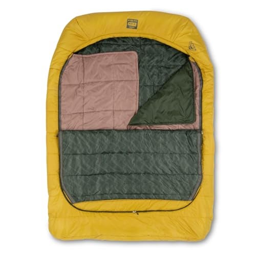 Kelty Tru.Comfort Doublewide 2P 20 Degree Sleeping Bag, Two Person, Synthetic Fill, Couples & Family Camping, Overlanding – Removable Blanket, Wider Than Queen Sized Bed, Updated for 2023 (Olive Oil) - Image 2