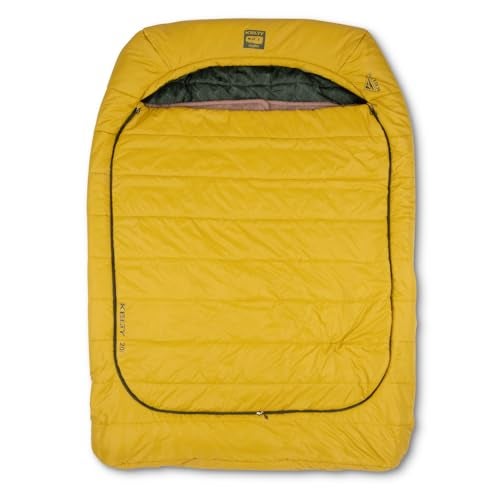 Kelty Tru.Comfort Doublewide 2P 20 Degree Sleeping Bag, Two Person, Synthetic Fill, Couples & Family Camping, Overlanding – Removable Blanket, Wider Than Queen Sized Bed, Updated for 2023 (Olive Oil) - Image 1