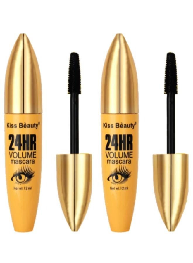 Kiss Beauty 2 Pack Kiss Beauty 24H Volumizing Mascara 12ml  - Image 1
