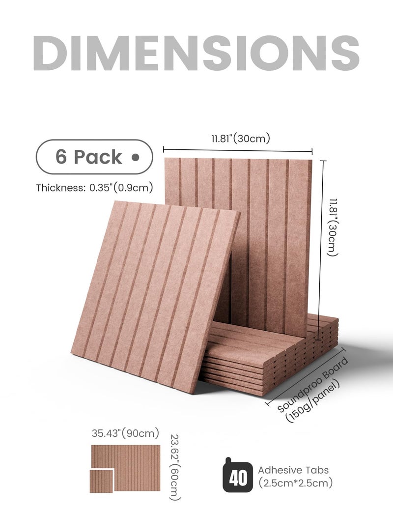 Fluxynara Large Felt Bulletin Board 36"x24" Cork Board Alternative - 6 Pack with 40 Safe Removable Adhesive Tabs, Cork Boards for Walls Felt Boards for Home Office Classroom Pin Board-Terracotta - Image 2