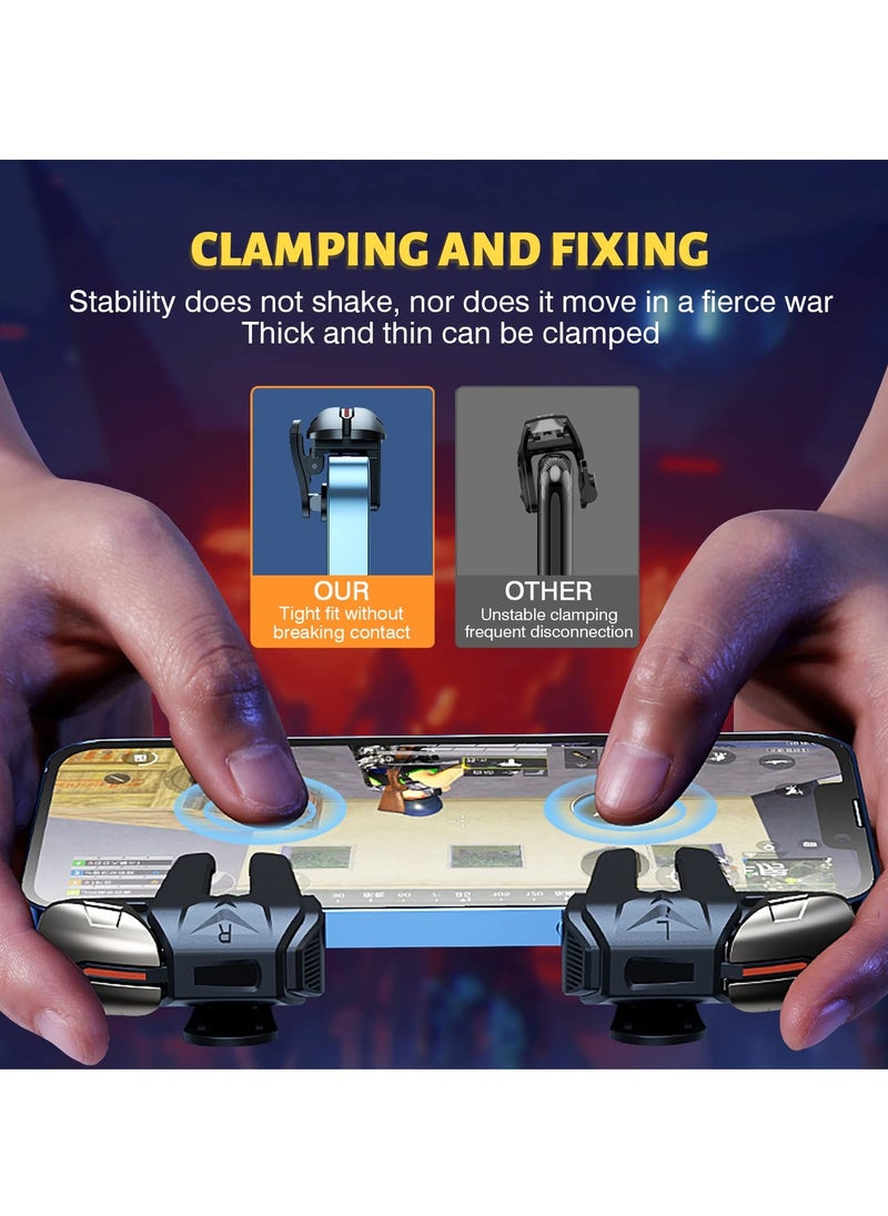 Generic Game Trigger 2024 Upgrade Version PUBG Mobile Trigger Game Controller 6 Finger Trigger Sensitive Shoot Compatible with iPhone and Android Most Phones Support COD PUBG ROS and more  - Image 3