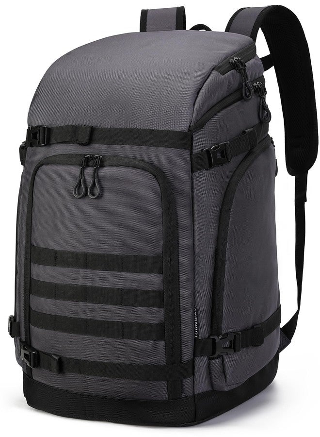 TurnWay New Ski/Snowboard Boot Bag/Skating Bag | Excellent for Store and Transport Gear, Helmet, Goggles & Accessories | Travel with Waterproof Exterior, Reflective Strip for Men, Women (Gray) - Image 1