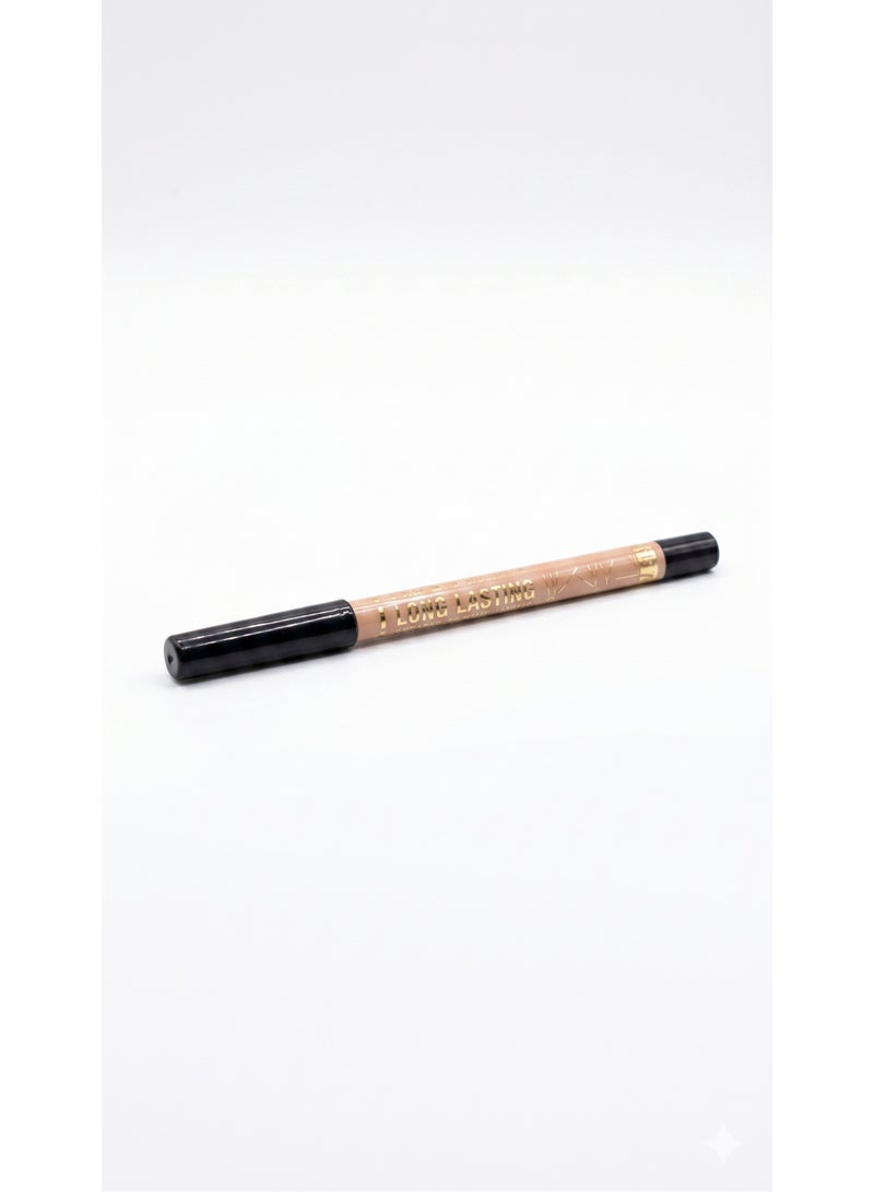 Professional Longlasting Eye Pencil - Shade 114 Nude Pink - 2-in-1 Kohl & Brightener - Waterproof - Image 1