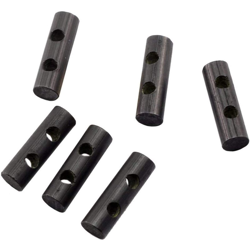 bayite Small Ferro Rod Survival Drilled Flint Fire Starter with Toggle Hole for Paracord Bracelet Necklace 1 Inch Pack of 6 - Image 1