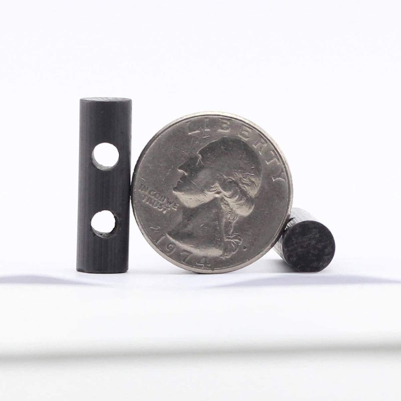 bayite Small Ferro Rod Survival Drilled Flint Fire Starter with Toggle Hole for Paracord Bracelet Necklace 1 Inch Pack of 6 - Image 3
