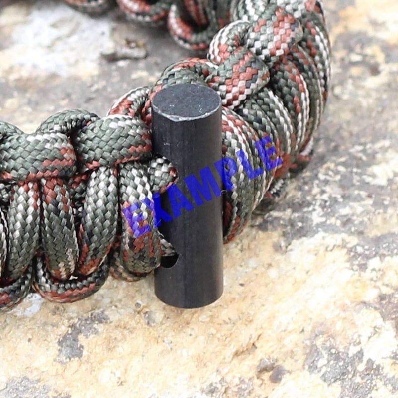 bayite Small Ferro Rod Survival Drilled Flint Fire Starter with Toggle Hole for Paracord Bracelet Necklace 1 Inch Pack of 6 - Image 5