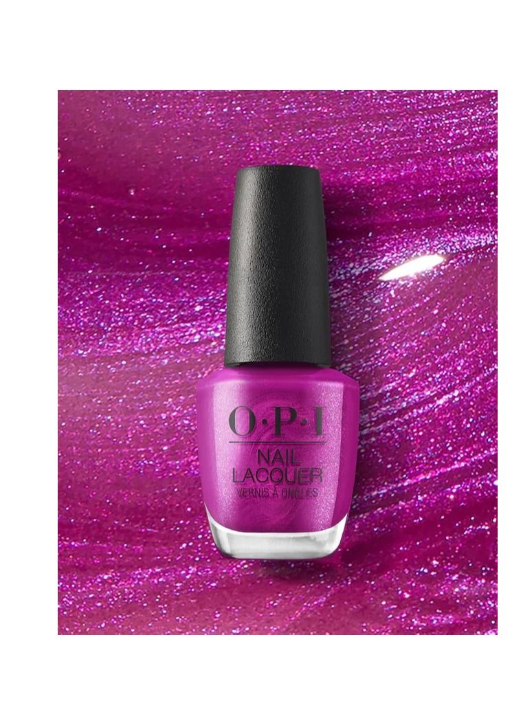 OPI Nail Lacquer HRP07 Charmed I’m Sure – Vibrant Pink with High-Shine Finish, 15ml