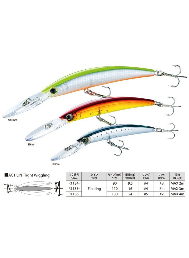 DUEL Yo-Zuri Crystal Minnow Deep Diver Lure, Candy, 4-3/8-Inch - Image 2