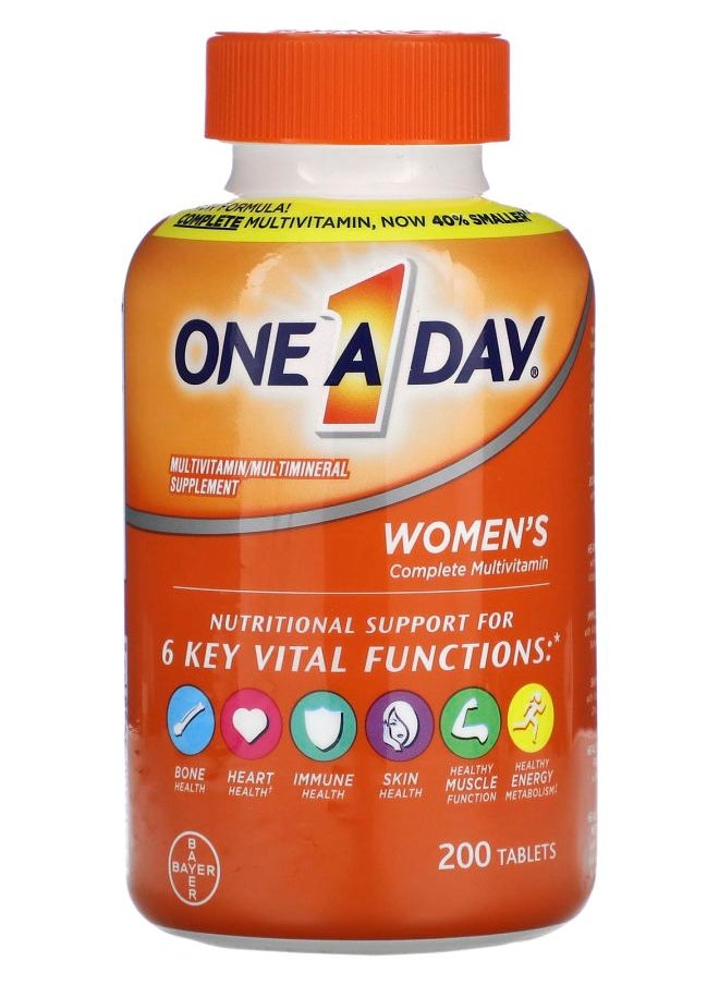 One A Day Women's Complete Multivitamin 200 Tablets - pzsku/Z0494265C82E6A18C2D7CZ/45/_/1729517241/4532d112-f80c-4f4c-8380-2ea67b51dcc0