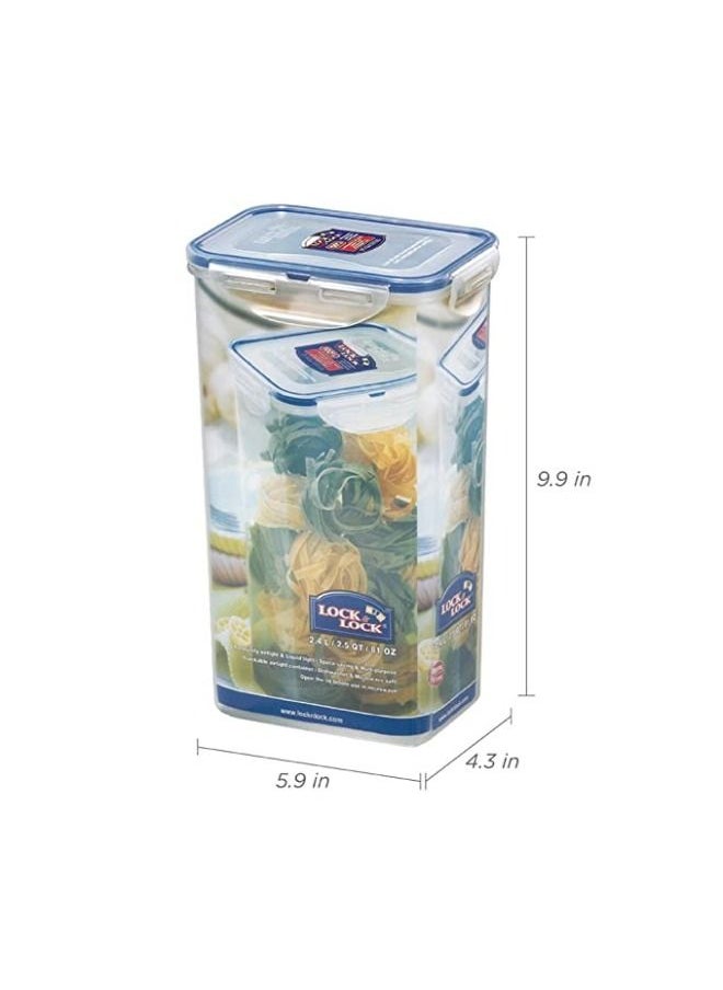 LocknLock Meal Prep  Transparent Food Container  Bpa Free Airtight Food Storage Tray With Snap Locking Lid  Microwavable Freezer & Dishwasher Safe  Lunch Box 2.4L  - Image 3
