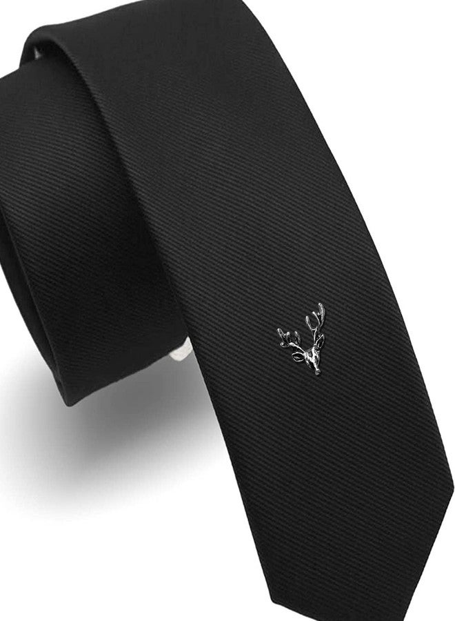 FURE Deer Head Metal Collar Pins (Rhodium) for Men and Women - Image 4