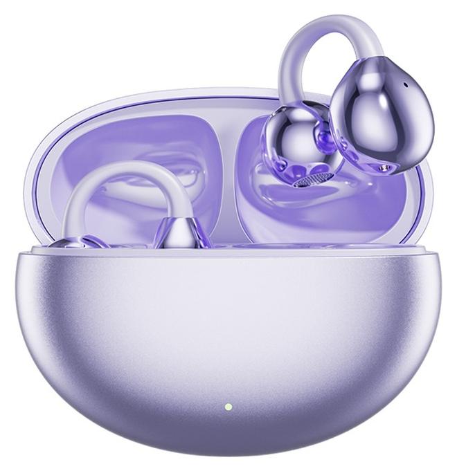 MOTMOOK Open Ear Ring True Open Ear Headphones, Lightweight Comfort Open Ear Clip Wireless Earbuds, Bluetooth 5.4 Headphones with Design Fit Sports Running, Exercise Purple - Image 1