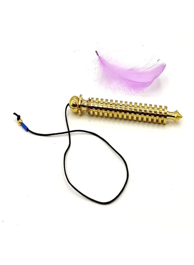 Plus Value Premium Brass Isis Heavy Metal Dowsing Pendulum Big for Reiki, Aura, Chakra, Vastu Space and Energy Healing, Prediction Yes/No (4 Charts, Jute Bag) - Image 4