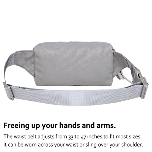 HotStyle 521s Fashion Fanny Pack, Small Waist Bag for Hiking, Cross Body Style Cute for Women, Kids & Girls, Silver - Image 4