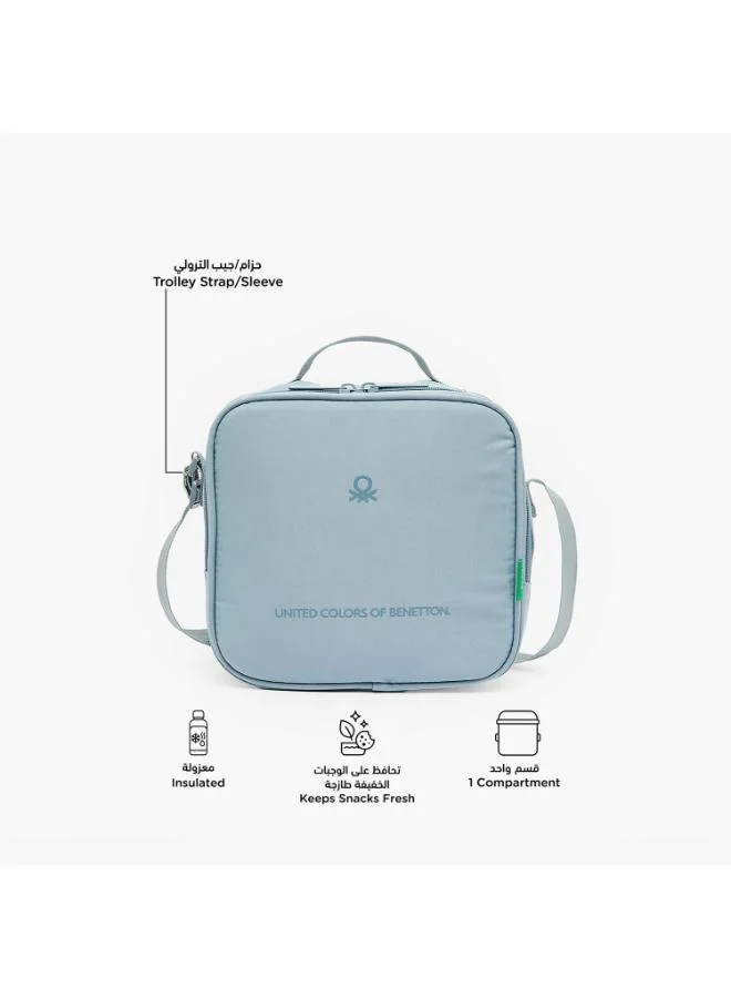 يونايتد كولورز أوف بينتيون United Colors of Benetton Logo Print Lunch Bag for Boys 8-13 Years with Insulation